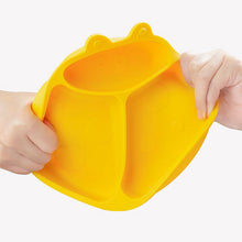 Load image into Gallery viewer, Steti Baby Toddler Self-Feeding Suction Plate – Divided Food-Grade Silicone Suction Plate for Weaning Babies, BPA-Free, Microwave, Dishwasher & Oven Safe – Infant Feeding Bowls-Lady Bug