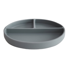 Load image into Gallery viewer, Steti Baby Toddler Self-Feeding Suction Plate – Divided Food-Grade Silicone Suction Plate for Weaning Babies, BPA-Free, Microwave, Dishwasher & Oven Safe – Infant Feeding Bowls-Plain Colour