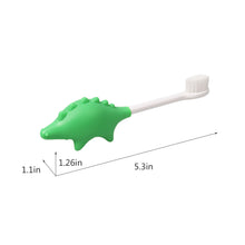 Load image into Gallery viewer, Steti Baby Soft Silicone Baby Utensils, Cute Dinosaurs Fork Spoon Made of Food Grade Material, Easy to Grip, Lovely Patented Design
