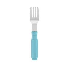 Load image into Gallery viewer, Steti Baby Soft Silicone &amp; Stainless Steel Baby Utensils, Cute screw driver Shape Fork Spoon, Easy to Grip, Lovely Patented Design
