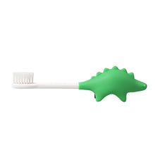 Load image into Gallery viewer, Steti Manual Baby Toothbrush for Kids Aged 2 to 8, BPA-Free Soft Bristles, Healthy for Gentle Gum, Non-Slip Silicone Easy to Hold Handle, Cute, Attractive Dinosaurs Design
