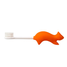 Load image into Gallery viewer, Steti Manual Kids Toothbrush for Toddlers Aged 2 to 8, BPA-Free Soft Bristles, Healthy for Gentle Gum, Sensitive Teeth; Non-Slip Silicone, Easy to Hold Handle, Cute, Attractive Squirrel Design
