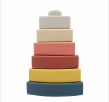 Load image into Gallery viewer, Steti Baby Stackable Block, Soft Silicone, BPA Free
