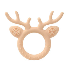 Load image into Gallery viewer, Steti Baby Silicone Teether with Raised Texture to Soothe Gums, Ages 3 Months and Up, Deer
