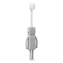 Load image into Gallery viewer, Steti Manual Kids Toothbrush for Toddlers Aged 2 to 8, BPA-Free Soft Bristles, Healthy for Gentle Gum, Sensitive Teeth; Non-Slip Silicone, Easy to Hold Handle, Cute, Attractive Unique Robot Design
