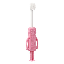 Load image into Gallery viewer, Steti Manual Kids Toothbrush for Toddlers Aged 2 to 8, BPA-Free Soft Bristles, Healthy for Gentle Gum, Sensitive Teeth; Non-Slip Silicone, Easy to Hold Handle, Cute, Attractive Unique Robot Design
