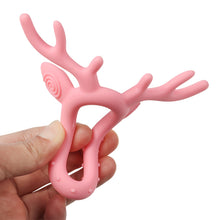 Load image into Gallery viewer, Steti Baby Silicone Teether with Raised Texture to Soothe Gums, Ages 3 Months and Up, Deer

