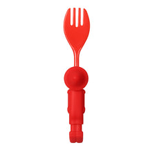 Load image into Gallery viewer, Steti Baby Soft Silicone Baby Utensils, Cute Pinocchio Fork Spoon Made of Food Grade Material, Easy to Grip, Lovely Patented Design
