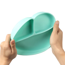 Load image into Gallery viewer, Steti Baby Toddler Self-Feeding Suction Plate – Divided Food-Grade Silicone Suction Plate for Weaning Babies, BPA-Free, Microwave, Dishwasher &amp; Oven Safe – Infant Feeding Bowls-Monkey Face
