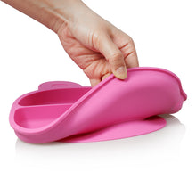 Load image into Gallery viewer, Steti Baby Toddler Self-Feeding Suction Plate – Divided Food-Grade Silicone Suction Plate for Weaning Babies, BPA-Free, Microwave, Dishwasher &amp; Oven Safe – Infant Feeding Bowls-Bear
