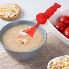 Load image into Gallery viewer, Steti Baby Soft Silicone Baby Utensils, Cute Pinocchio Fork Spoon Made of Food Grade Material, Easy to Grip, Lovely Patented Design
