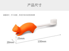 Load image into Gallery viewer, Steti Manual Kids Toothbrush for Toddlers Aged 2 to 8, BPA-Free Soft Bristles, Healthy for Gentle Gum, Sensitive Teeth; Non-Slip Silicone, Easy to Hold Handle, Cute, Attractive Squirrel Design
