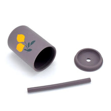 Load image into Gallery viewer, Silicone Food Grade Cup with Straw and Interesting, Eye-Catching pattens, Air Tight, Various Colors, Suitable for Kids 6 Months Up
