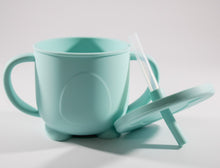 Load image into Gallery viewer, Silicone Food Grade Cup with Straw, Air Tight, Various Colors, Suitable for Kids 6 Months Up
