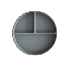 Load image into Gallery viewer, Steti Baby Toddler Self-Feeding Suction Plate – Divided Food-Grade Silicone Suction Plate for Weaning Babies, BPA-Free, Microwave, Dishwasher &amp; Oven Safe – Infant Feeding Bowls-Plain Colour
